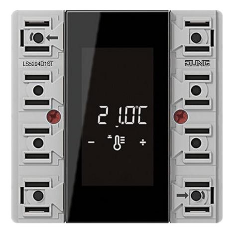 Jung Module de régulateur d'ambiance KNX, quadruple, F50, Secure, série LS LS 5294 D 1ST