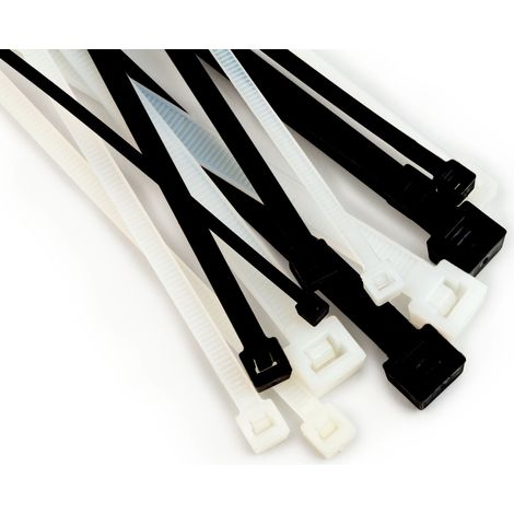 Serre-câbles 3M 500mm x 7,6 mm Noir en Nylon 6/6 ( Prix pour Boîte de 10 )