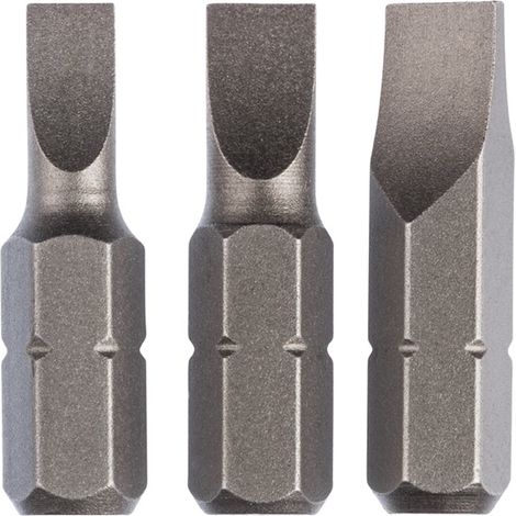 Bosch Schrauberbit-Set Standard für Längsschlitzschrauben (S) 3-tlg. - 2609255963 (1/2)