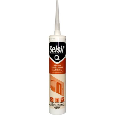Selsil Cartuccia Silicone Acrilico Grigio 310Ml - 25 Pz (1/2)