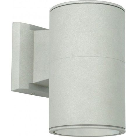 Applique esterna 11 cm E27 argento IP54 SU-MA 7002 Adela (1/4)