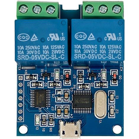 Module relais USB bidirectionnel de type LCUS-2, commutateur USB à commande intelligente, relais de commande USB pour applications électroniques (1/5)