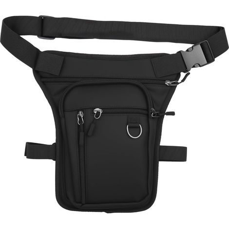 Beintasche Motorrad Schwarz, wasserdicht, Herren & Damen, Outdoor, Camping, Wandern (1/5)