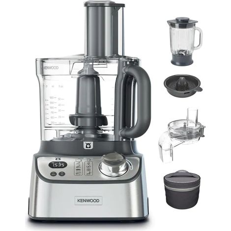 Kenwood – Robot multifonction 3 L en acier inoxydable – Balance intégrée – 2 vitesses – Fonction d'impulsion – Accessoires inclus - 990SS (1/5)