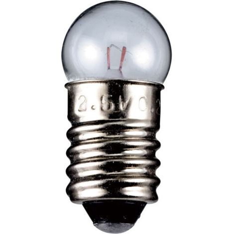 goobay Ampoule Sphérique pour Lampe de Poche, 1,14 W - culot E10, 3,8 V (DC), 300 mA (9324)
