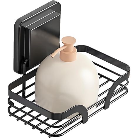 Porte-savon à ventouse 8 cm en acier inoxydable