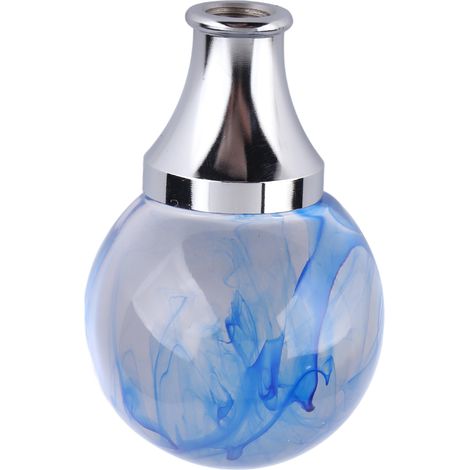 Pomello del cambio in stile JDM con 3 adattatori, pomello del cambio a forma di sfera rotonda per veicoli con cambio automatico e manuale, blu (1/5)