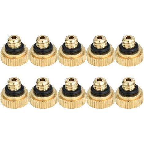 Set mit 10 Messing-Sprühdüsen für Kühlsysteme