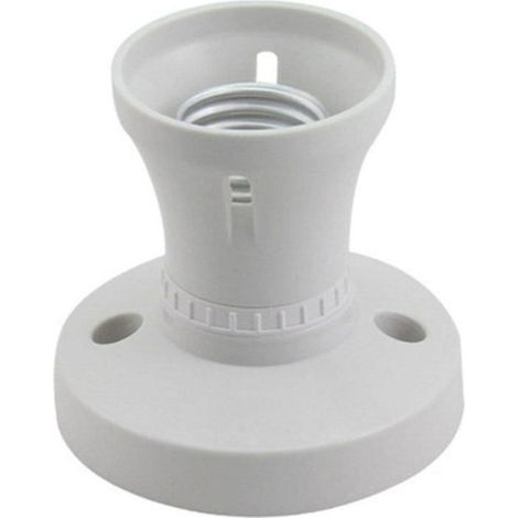 BelleRise - Douille E27, adaptateur de douille E27 pour suspension de plafond, culot à vis Edison E27 (douille droite) (1/4)