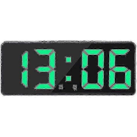 Cette grande horloge murale numérique intelligente prend en charge le contrôle par application, l'activation vocale, la fonction de répétition d'alarme et l'affichage de l'heure et de la date. (1/5)