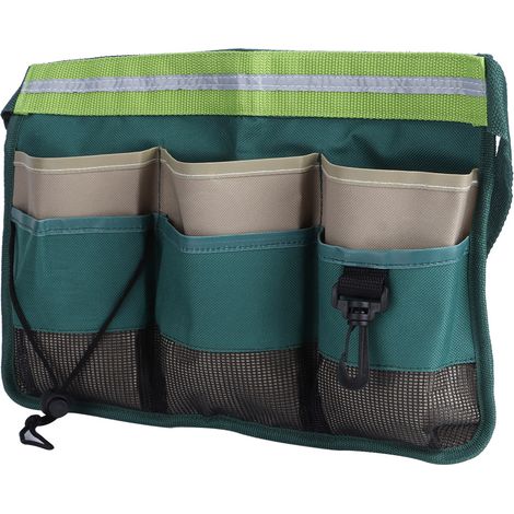 Sacoche à outils de jardin multipoches, pochette de rangement à suspendre à la taille avec ceinture ajustable, accessoires de jardinage (1/5)