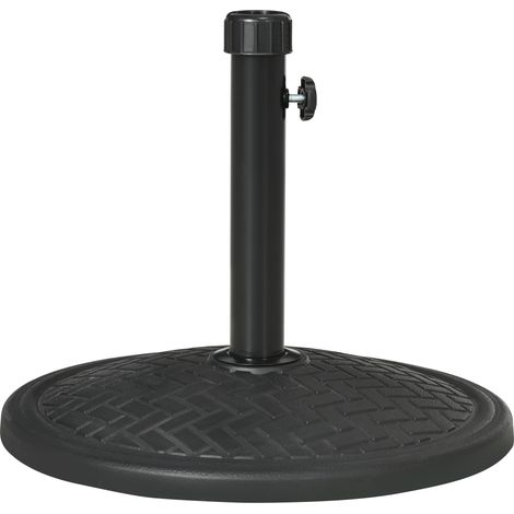 Outsunny Base per Ombrellone di 14 kg per Pali da Ø32-38 mm in Metallo e Cemento
