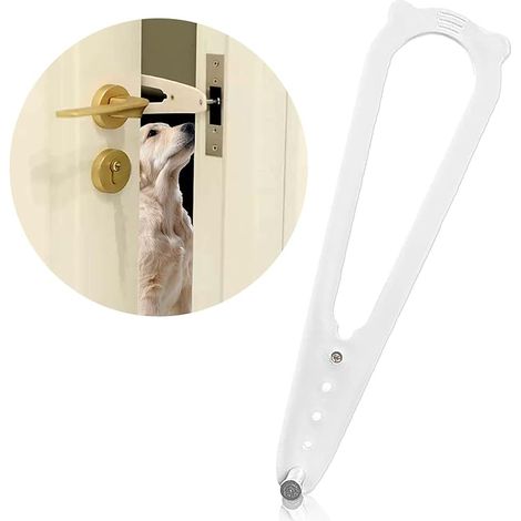 Sangle de porte réglable - Gardez le chien loin de la litière et évitez la fermeture de la porte, laisse les chats entrer et garder les chiens à l'extérieur (1/5)