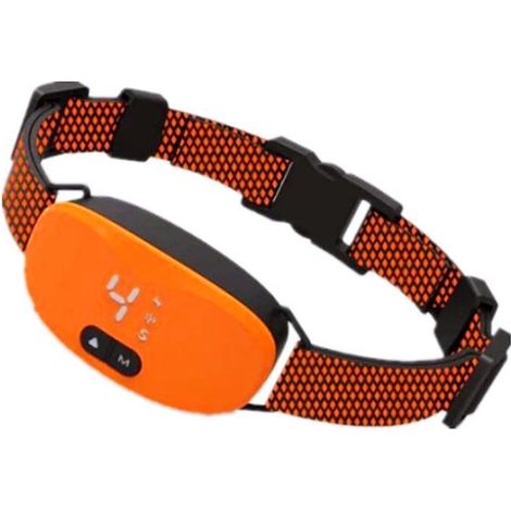 Collier Anti-Aboiements pour Chiens, Collier Automatique avec 7 Niveaux de Sensibilité, Niveau de Vibration 0-8, Mode Choc et Son, IP67 Étanche et Rechargeable Orange (1/4)