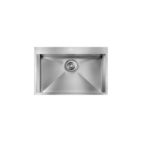 Lavello FOCUS MIX 3" 1 vasca ACCIAIO INOX INCASSO SLIM 77X50 prof. 19 (1/5)