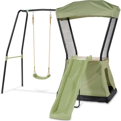 EXIT Ivy outdoor playset with slide and swing