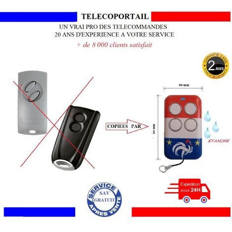 ECOSTAR RSE2 RSC2 - TELECOMMANDE COPIEUSE ECOSTAR RSE2 RSC2 - BIP PORTAIL ET PORTE DE GARAGE COULEUR FRANCE (1/4)