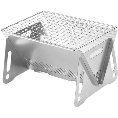 Barbecue charbon portable avec pieds pliables (1/5)