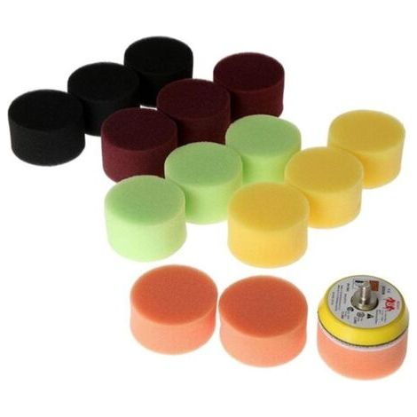 Tampon de polissage de voiture, 2 , 50mm, 16 pièces, outil manuel pour polisseuse de voiture, pour enlever les rayures (1/5)