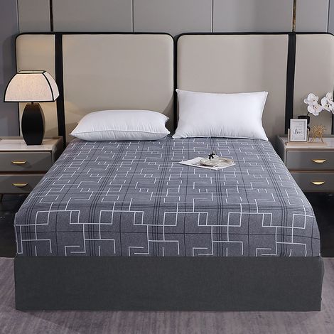 Drap-housse 120 x 200 x 30 cm – Drap de lit en microfibre de qualité supérieure – Ultra-doux, pour une expérience hôtelière luxueuse – Poches profondes – Durable et résistant (1/2)