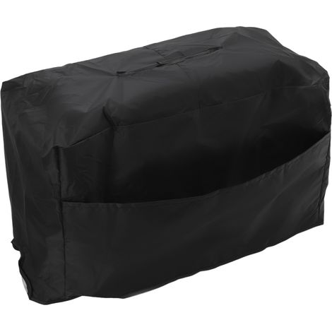 Housse de protection imperméable pour poste à souder, en taffetas de polyester argenté 190T, résistante aux UV et à la poussière, pour jardin ou balcon. Dimensions : 50 x 25 x 31 cm (noir). (1/5)