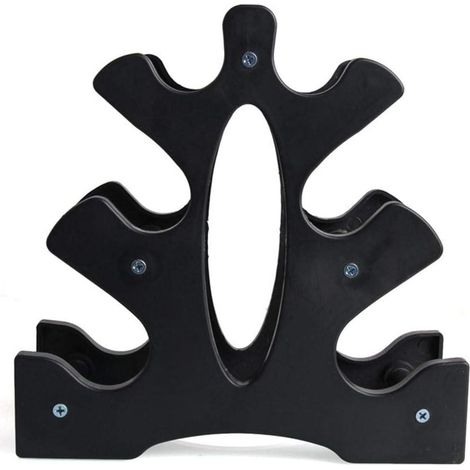 Support pour haltères de musculation : Ce support de rangement pour haltères est idéal pour organiser vos haltères à la salle de sport, au bureau ou dans votre espace musculation. (1/5)