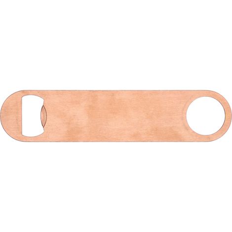 Dickwandiger Flaschenöffner aus Edelstahl, Bierflaschenöffner für Bars, Barkeeper und den Heimgebrauch, roségoldfarben (1/5)