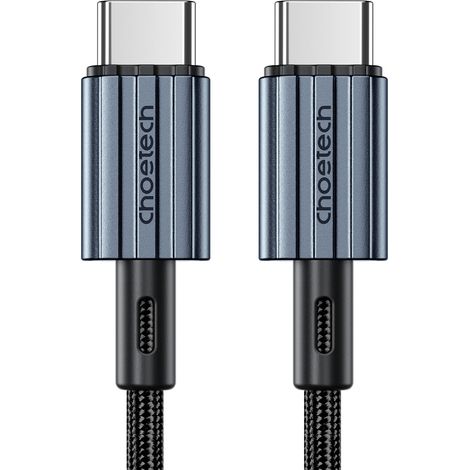 Cable trenzado USB-C - USB-C PD de 60 W, XCC-1014, gris (1/5)
