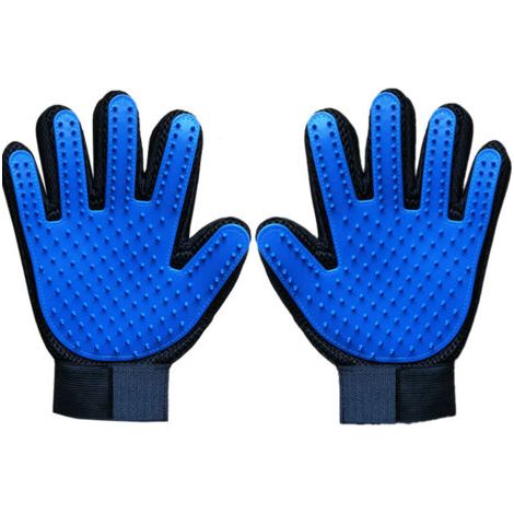 Gant Brossage Chat,Gant Chat Poil Gant de Toilettage en Silicone 4 en 1 pour Chien/Chat, Gant Brosse Chat Chiens, Gant de Toilettage pour Animaux de Compagnie, Brosse Poils Animaux Longs et/ou Courts (1/5)