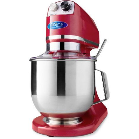 Mixer planétaire professionnel 7 L - 11 vitesses, 2 kg de pâte - Framboise (1/5)