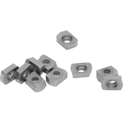 10 plaquettes de tournage indexables en carbure revêtu, type clip pour machine à fraiser/tourner (LPGT010210ER-GM) (1/5)