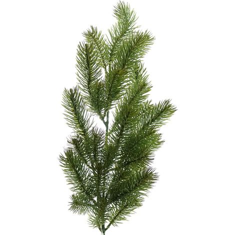 Weihnachtsdeko Tannenzweig Grün 40 cm - Kunstpflanzen