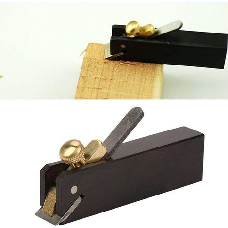 Linghhang – Mini raboteuse en ébène pour bois dur – Outil de coupe ergonomique – Coupe nette sans éclat – Idéal pour finitions précises (1/3)