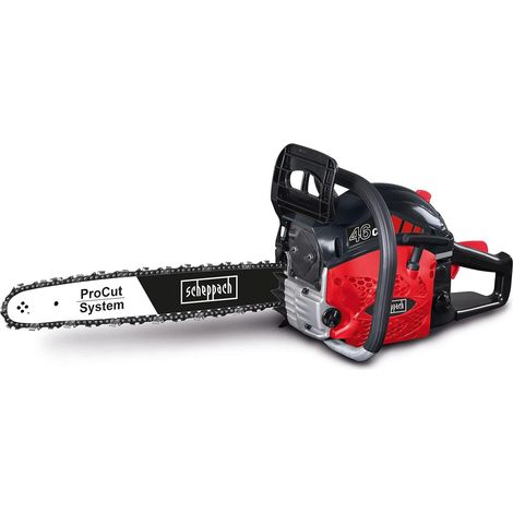 Scheppach Tronçonneuse Thermique CSH46 - Moteur 2T de 46cm3 - Chaîne et guide Procut 46cm - Lubrification automatique de la chaîne - Frein de chaîne intégré - Anti-vibrations & Légère 5910109905 (1/5)