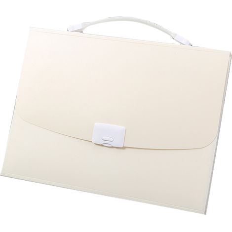 Classeur Accordéon Portable - 7 Compartiments Intérieurs Colorés - Matériau Polypropylène Résistant - Poignée Intégrée - Fermeture par Boucle Plastique - 1 Pièce (1/5)