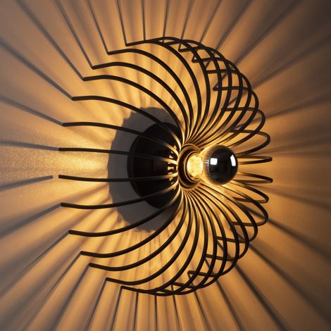 Wandlampe Black-Metal-Haltung