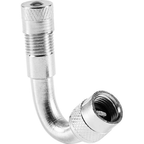 Valve Stem Extension, Universal Valve Extension Adapter 45 Degree 90 Degree 135 Degree Tire Stem Extender for Car Motorcycle Bicycle Truck (45°) (1/5)