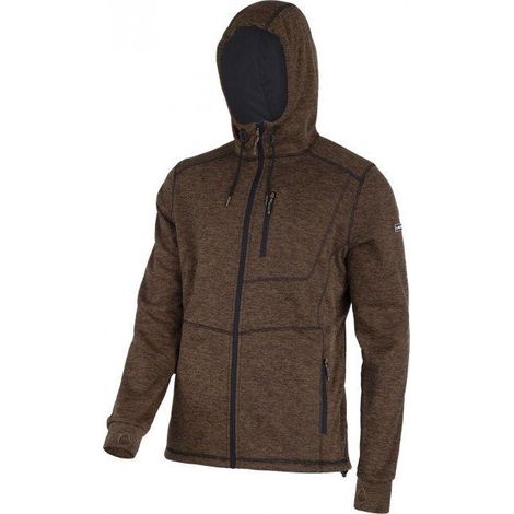 Lahti-pro Felpa con Cappuccio Pratica Marrone 210 g/m²