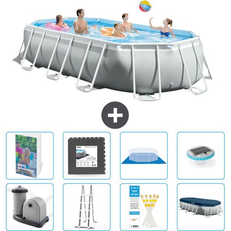 Prism Frame Pool Oval - 503x274x122 cm - 9-teilig S608
