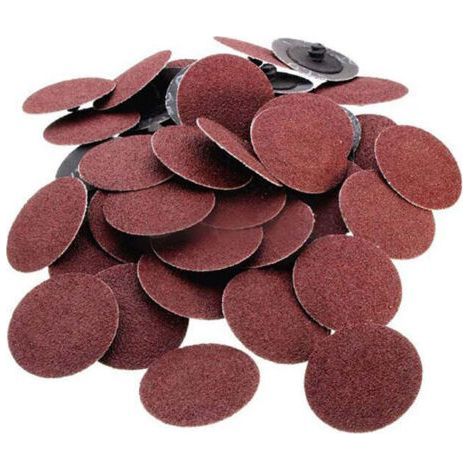 50 Stück Drehmoment-Sandscheibe, rote Aluminiumoxid-Diamant-Schleifscheibe, pneumatische Schleifscheibe, Metallpolierkeramik, Sandscheibe, Polierscheibe, D (1/5)