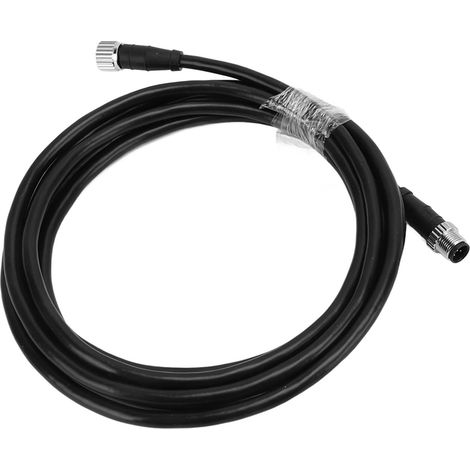 Câble de dérivation M12 5 broches mâle femelle étanche 3 mètres pour réseau NMEA 2000, connecteur robuste à dos plat, longueur 3m, paire de connecteurs IP67, kit de raccordement marin. (1/5)