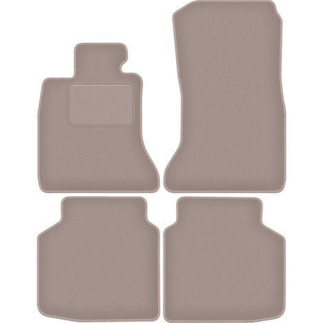 Velours-Fußmatten für: BMW 7 F02 Langversion (2008–2015) beige (1/5)