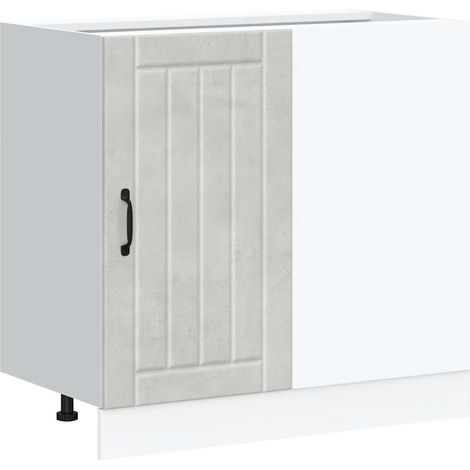 Maison Exclusive - Mobile base da cucina Lucca Grigio Cemento in Legno Multistrato