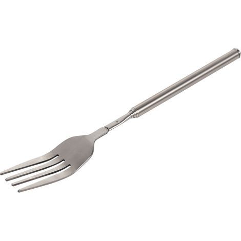 BBQ Télescopique Dner Extensible Fruits Dessert Long Manche Fourchette En Acier Inoxydable Couverts (1/5)