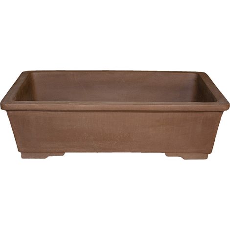 Vaso per bonsai rettangolare in gres 110x70x29 cm - GL99a