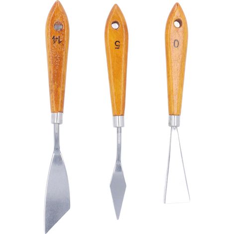 Couteau à peinture de forme spéciale, spatule à peinture, couteau à palette, grattoir acrylique, couteau à texturer (1/5)