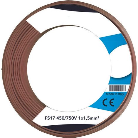 Unipolares Kabel 1x1,5 mm² Braun 10m - Idrhaus