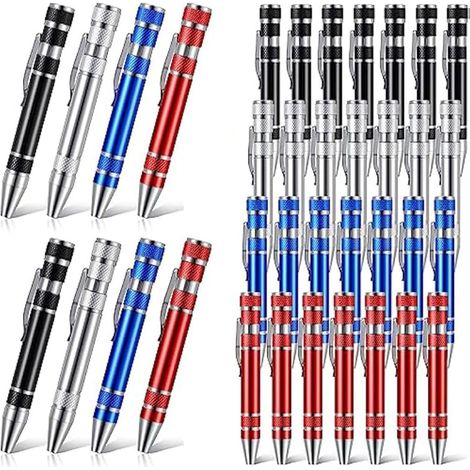 36 Pièces Tournevis à Stylo Multi-Outil Outil Pratique Tournevis de Poche Magnétique Fonction Multi-Précision pour la Réparation de Mini Gadgets (1/5)
