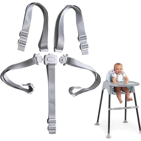 Chaise haute pliante 4 en 1 Chicco Zest, chaise d'alimentation, chaise pour tout-petit et tabouret pour enfant, chaise haute multi-usage facile à nettoyer Sel de mer/Gris (1/5)