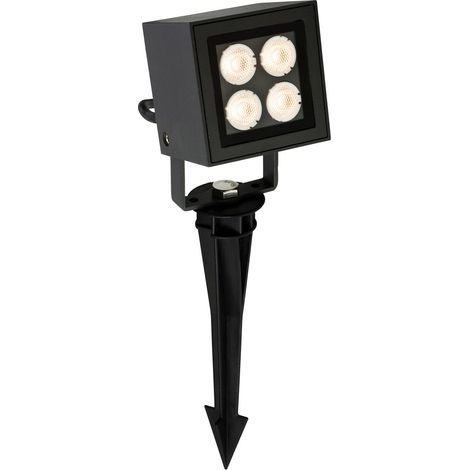 Firstlight - Applique murale d'extérieur à 4 ampoules LED & Spike Spot Graphite IP54